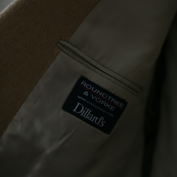 Roundtree Yorke Suits Blazers Mens Camel Hair Blazer Sport Coat Two Button Poshmark